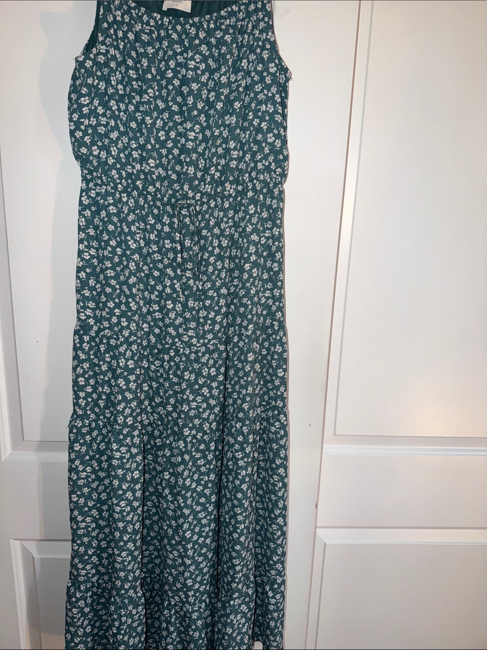 Sienna Sky Teal Floral Sleeveless Maxi Dress